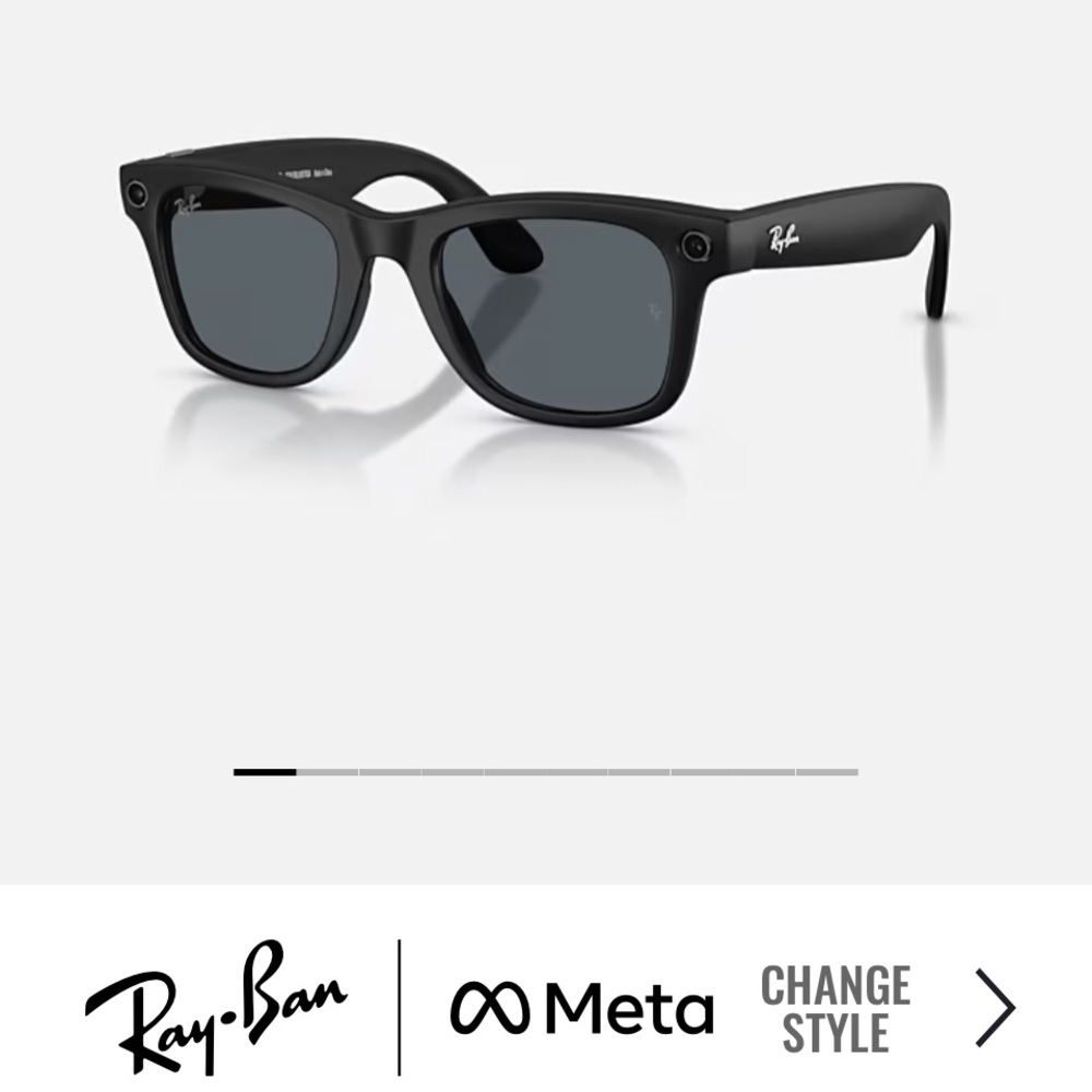 Ray-Ban Gray Sunglasses Box with Meta Logo - Picture 5 of 5